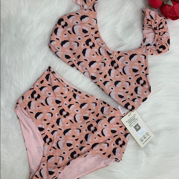 Anthropologie malai spotted bikini ruffle top and bottoms - Picture 15 of 16